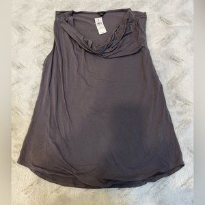 ANN TAYLOR cami shell sleeveless pullover blouse, Taupe, size XL - NWT